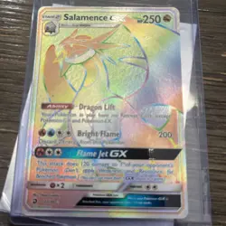 Salamence GX Holo Card 73/70 Dragon Majesty Rainbow Rare - Image 2