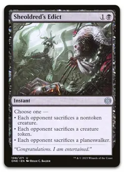 Sheoldred's Edict #108 (NM) Phyrexia All Will Be One ONE Magic MTG - Image 1