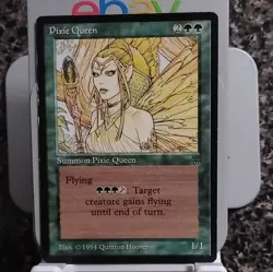 Magic: The Gathering Pixie Queen Legends Creature Green Rare Quinton Hoover - Image 1