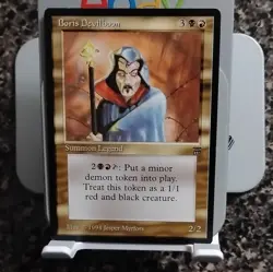 Magic: The Gathering Boris Devilboon Legends Legendary Creature Red Black 1994 - Image 1