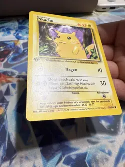 1999 Pokemon Pikachu #58 WOTC 1st Edition Base Set German VERY CLEAN! - Image 3