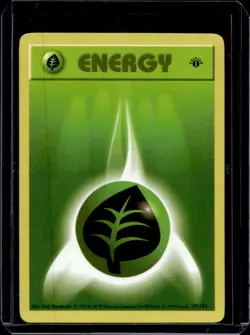 1999 Pokemon Unlimited Grass Energy #99/102 - Image 1