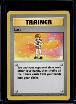1999 Pokemon Unlimited Lass Rare #75/102 - Image 1