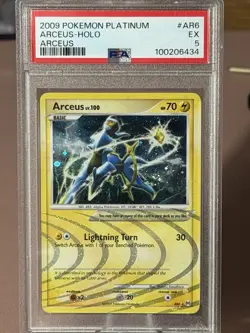 Pokemon TCG Arceus AR6 Holo Rare Platinum 2009 PSA 5 Pokemon - Image 1