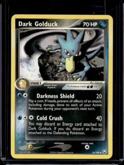 2004 Pokemon EX Team Rocket Returns Dark Golduck #35/109 - Image 1