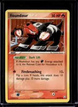 2004 Pokemon EX Team Rocket Returns Houndour #60/109 - Image 1