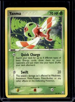 2004 Pokemon EX Team Rocket Returns Yanma #28/109 - Image 1