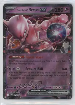 Team Rocket's Mewtwo ex (Team Rocket Fall 2025 Tins) Pokemon Black Star Promo - Image 1