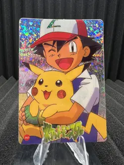 Pokemon Vintage Pocket Monsters Vending HOLO Prism Sticker Bandai 1999 Nintendo - Image 1