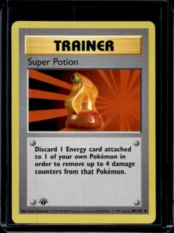 1999 Pokemon 1st Edition Super Potion #90/102 - Image 1