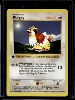 1999 Pokemon 1st Edition Pidgey #57/102 - Image 1