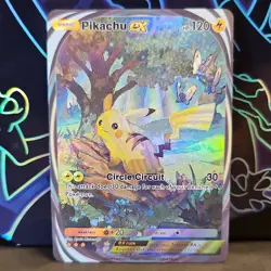 Pokemon TCG Pikachu EX Full Art Rare Holo 120 HP Basic Lightning 2014 - Image 1