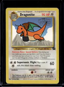 1999 Pokemon Wizards Black Star Promos Dragonite #5 - Image 1