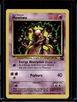 1999 Pokemon Wizards Black Star Promos Mewtwo #14 - Image 1