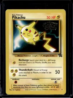 1999 Pokemon Wizards Black Star Promos Pikachu #4 - Image 1