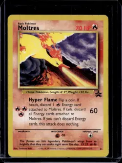 1999 Pokemon Wizards Black Star Promos Moltres #21 - Image 1