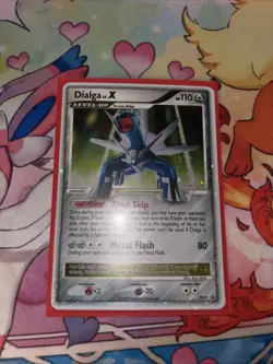 Pokemon Dialga LV.X Black Star Promo DP37 Partial Swirl By Dialga’s Head NM-LP - Image 1
