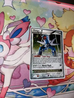 Pokemon Dialga LV.X Black Star Promo DP37 Partial Swirl By Dialga’s Head NM-LP - Image 2