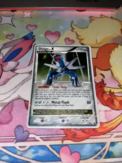 Pokemon Dialga LV.X Black Star Promo DP37 Partial Swirl By Dialga’s Head NM-LP - Image 3