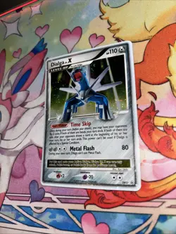 Pokemon Dialga LV.X Black Star Promo DP37 Partial Swirl By Dialga’s Head NM-LP - Image 4
