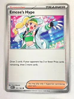 Emcee’s Hype 163/182 Destined Rivals - Pokemon TCG - Pack Fresh Near Mint NM - Image 1