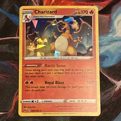 Charizard (Theme Deck Cracked Ice Holo) Holo Pokemon Vivid Voltage #025 - Image 1