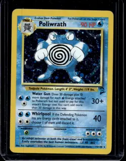 2000 Pokemon Set 2 Poliwrath Holo #15/130 - Image 1