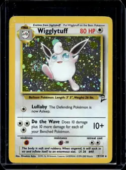 2000 Pokemon Set 2 Wigglytuff Holo #19/130 - Image 1