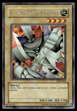 Yu-Gi-Oh TCG Duelist of the Roses #DOR-001 Alpha the Magnet Warrior Secret Rare - Image 1