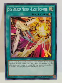 YUGIOH SKY STRIKER MECHA EAGLE BOOSTER DASA SUPER LIGHT PLAYED - Image 1