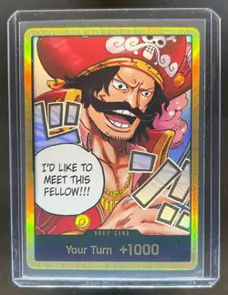 One Piece TCG Don!!! Card I'd Like To Meet This Fellow Gold Your Turn +1000 - Image 1