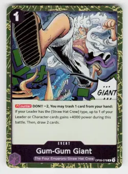 Emperors in the New World #OP09-078 Gum-Gum Giant Foil - Image 1