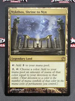 MTG Nykthos, Shrine to Nyx - Theros Magic the Gathering Card # 223 - Image 1
