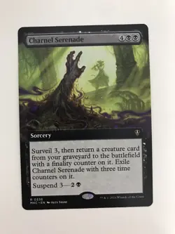 Charnel Serenade Extended Borderless MTG Magic the Gathering Card NM Mint MKC - Image 1