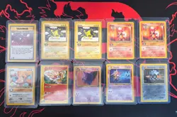 Vintage Pokemon TCG Non Holo 10 Card Lot - Gengar, Entei, Starmie, etc - Image 1