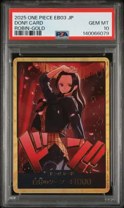 2025 ONE PIECE JPN EB03-EXTRA BOOSTER ONE PIECE HEROINES ED- DON!! CARD PSA 10 - Image 1