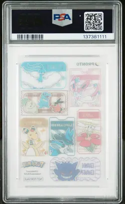 2025 PRONTO POKEMON SPECIAL MENU POKEMON ORIGINAL CLEAR CARD PSA 9 - Image 2