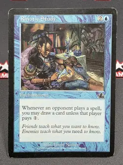 MTG Rhystic Study - Prophecy Magic the Gathering Card # 045 - Image 1