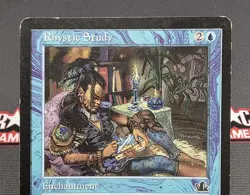 MTG Rhystic Study - Prophecy Magic the Gathering Card # 045 - Image 3