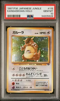 PSA 10 GEM MINT Kangaskhan Japanese Jungle 115 Holo Pokemon Card - Image 1