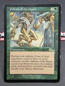 MTG Defense of the Heart - Urza's Legacy Magic the Gathering Card # 100 - Image 1