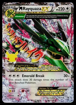 Pokemon Card - M Rayquaza EX Celebrations Classic Collection 76/108 Holo - Image 1