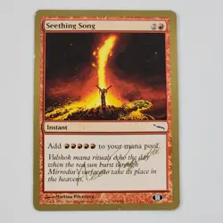 MTG Seething Song - 2004 MP Manuel Bevand (MRD) World Championship Magic Card - Image 1