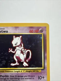 Mewtwo 010/102 Base Set Holo LP/NM Excellent Condition Pokemon Cards - Image 4