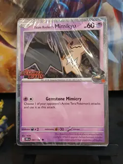 team rockets mimikyu 087/182 Stamped Sealed Deck Pokemon Cards - Image 2