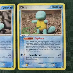 HP Ditto Squirtle 64/113 40/113 EX Delta Species Common Nintendo Pokemon Cards - Image 3