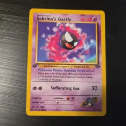 Pokemon Sabrina's Gastly 1st Edition Gym Challenge Common Card 97/132 - Image 1
