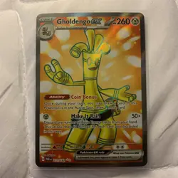 Pokemon TCG Gholdengo EX 231/182 Paradox Rift Secret Rare Card Near Mint - Image 1
