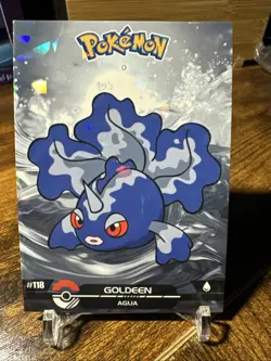 2025 Pokemon Crystal Card Collection Black Dark Edition #118 Goldeen Holo - Image 1