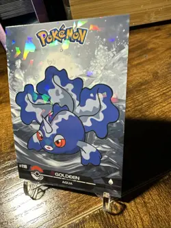 2025 Pokemon Crystal Card Collection Black Dark Edition #118 Goldeen Holo - Image 2